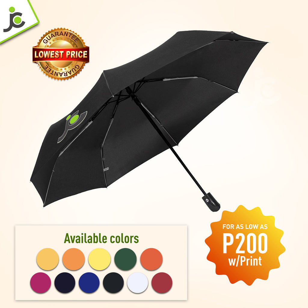 Welder Pattern Print Automatic Foldable Umbrella