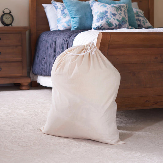 Canvas Laundry Basket Bag